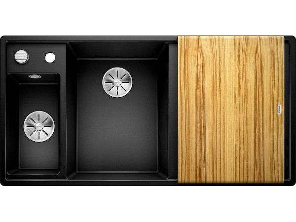 Мойка Blanco Axia III 6 S Черный (чаша слева)